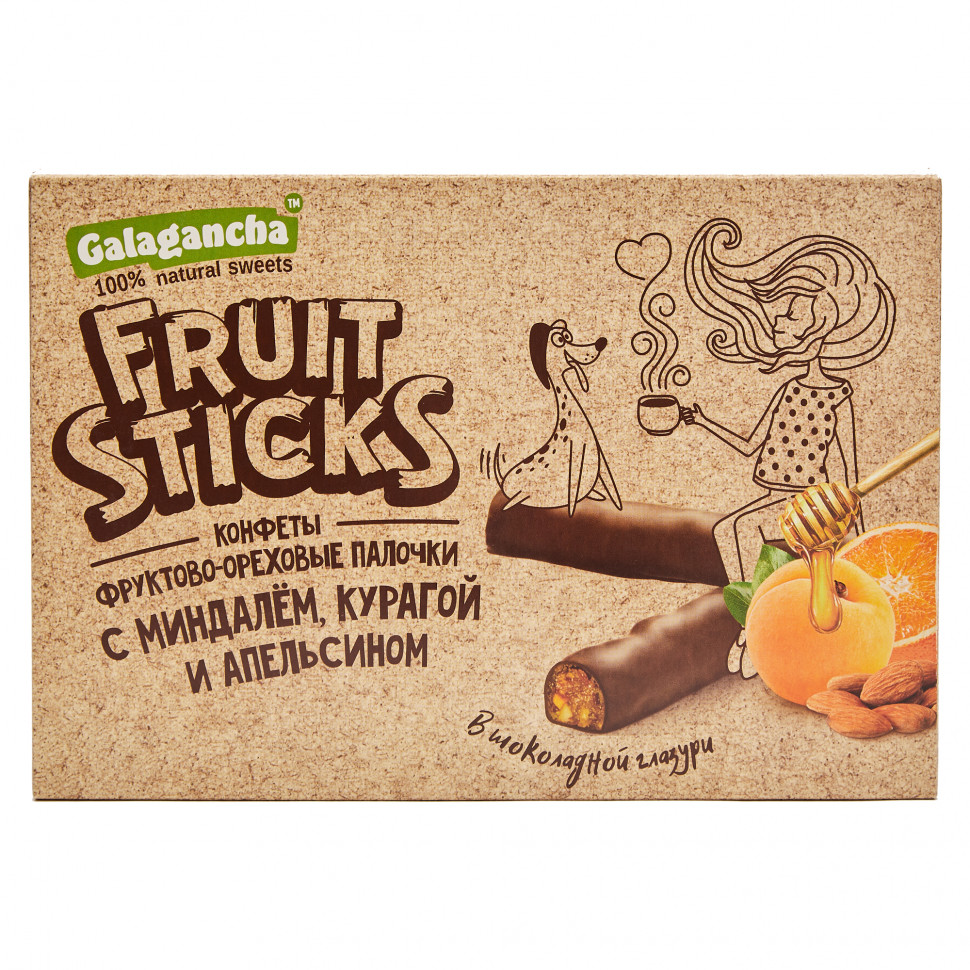  Берестов КРАФТ Fruit Stiсks с курагой и миндалем, 175г   в Лесосибирске