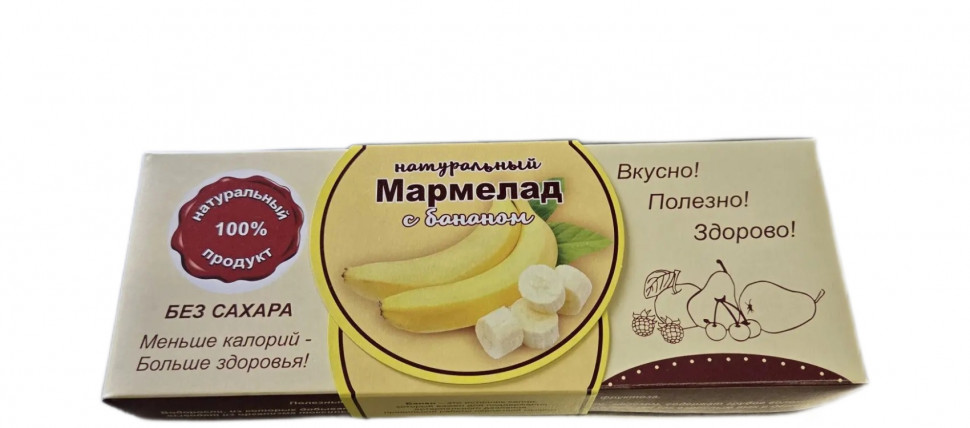  Мармелад натуральный "Банан" 140г  в Лесосибирске