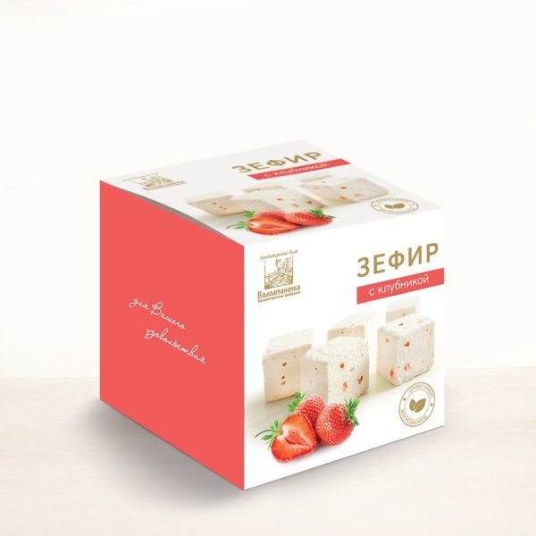 №2 Зефир с клубникой 180г  в Лесосибирске