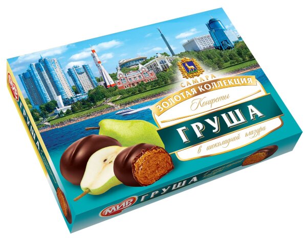 №2 КФ МИР Груша в шоколадной глазури 160г  в Лесосибирске