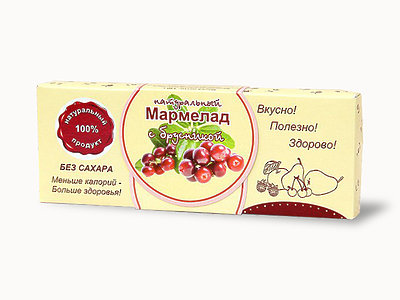  Мармелад натуральный "Брусника" 140г в Лесосибирске