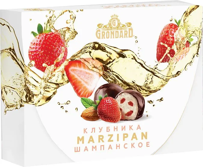  TM Grondard       (10185) Конфеты глазированные Марципановые Клубника и Шампанское, 98г в Лесосибирске